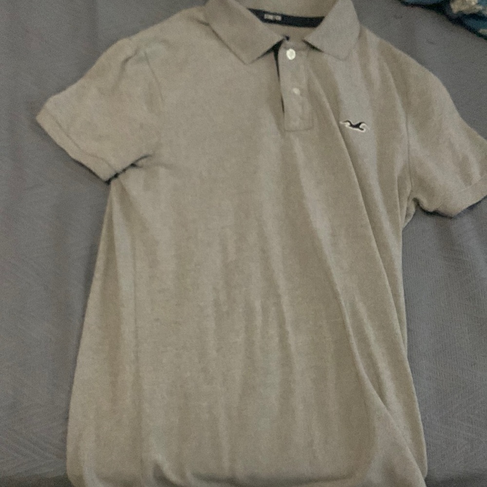Grey Hollister Polo (XL) KIDS
